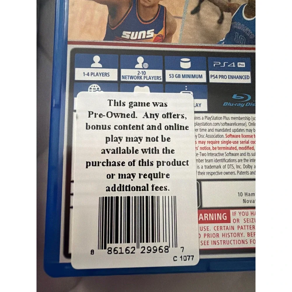 NBA 2K21 & 2K18 Video Game Bundle PS4 Lillard Irving Fast shipping
